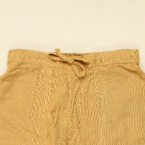 Ladies Draw String Pants Khaki Organic Cotton