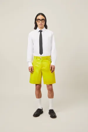 Leather Croc Overdye Shorts