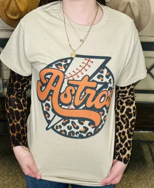 Leopard Astros tee