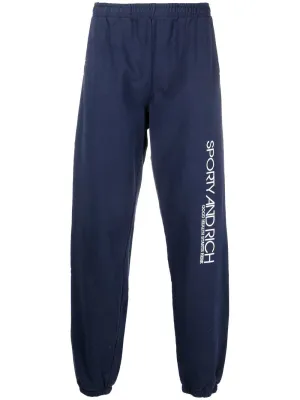 logo-print detail track pants