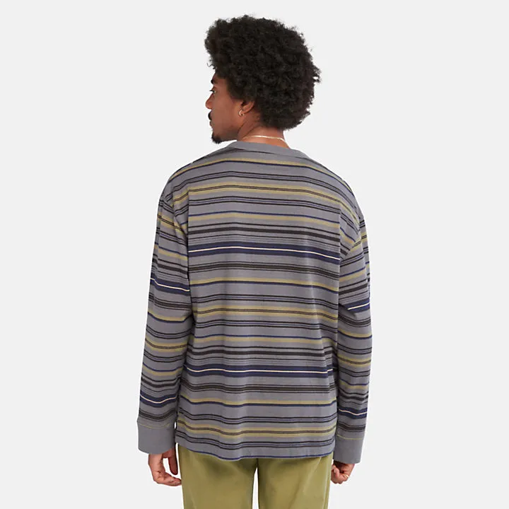 Long-Sleeve Striped Tee For Men