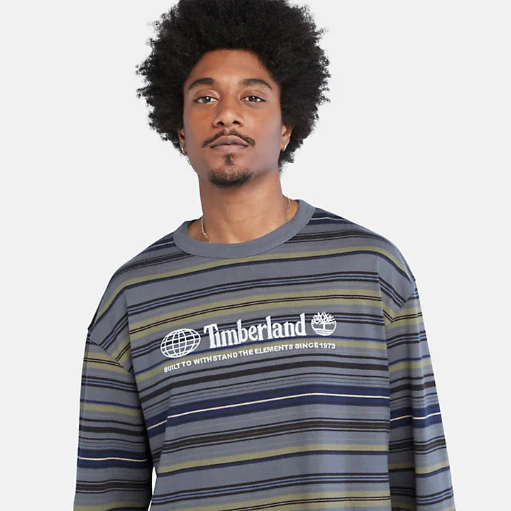 Long-Sleeve Striped Tee For Men