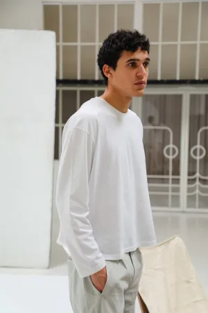 Long Trendy Modern T-Shirt Natural