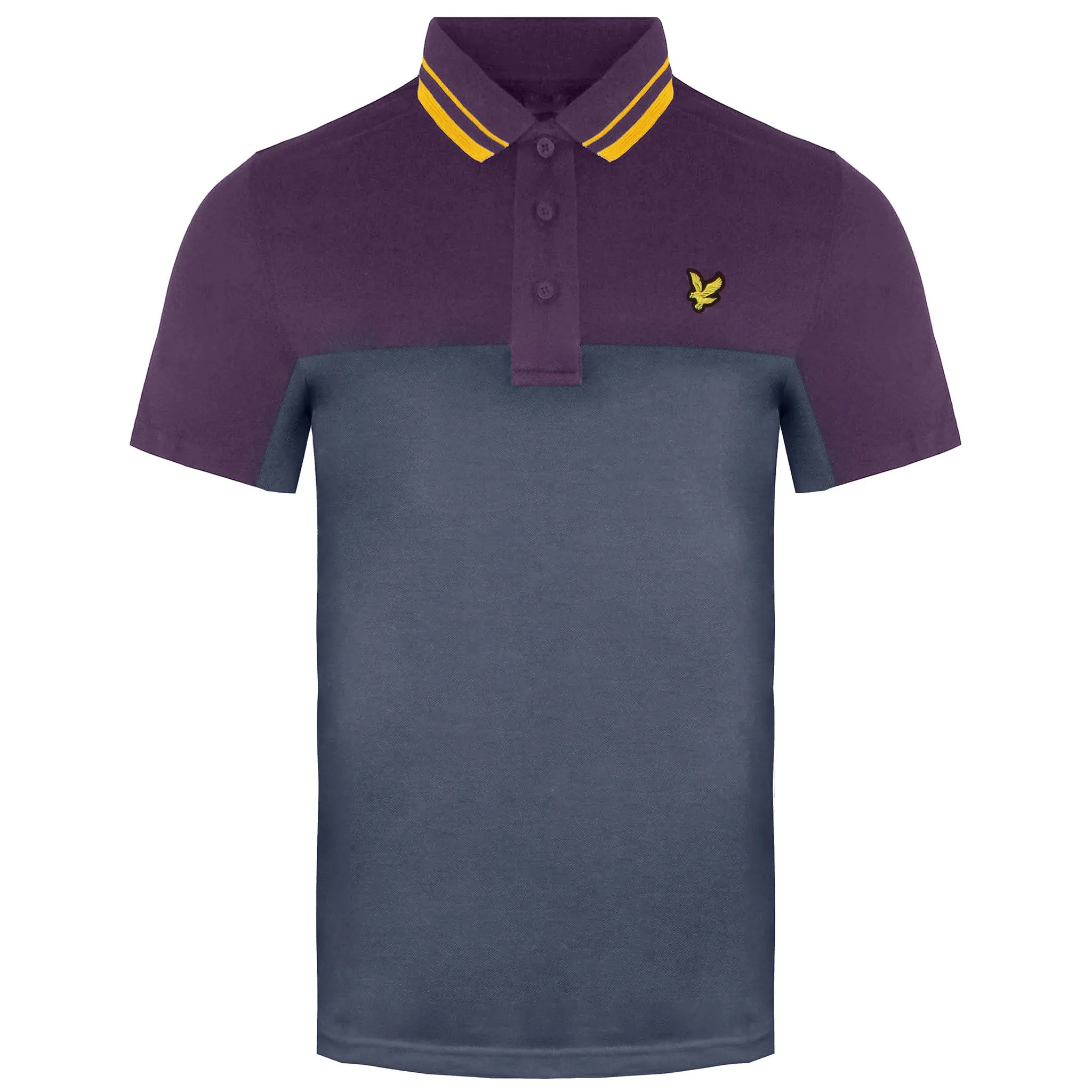 Lyle & Scott Kendall Mens Grey/Purple Polo Shirt