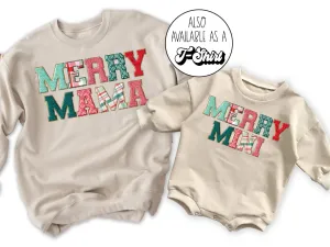 Matching Mom Kids Christmas Sweatshirts Christmas Family Shirts Mama and Mini