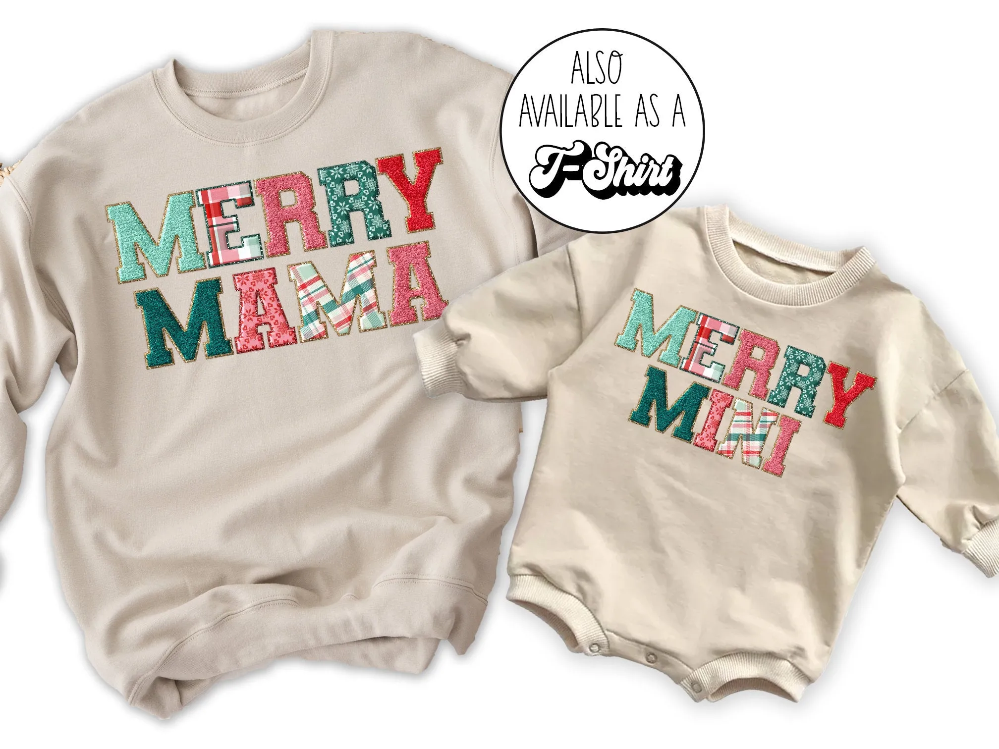 Matching Mom Kids Christmas Sweatshirts Christmas Family Shirts Mama and Mini