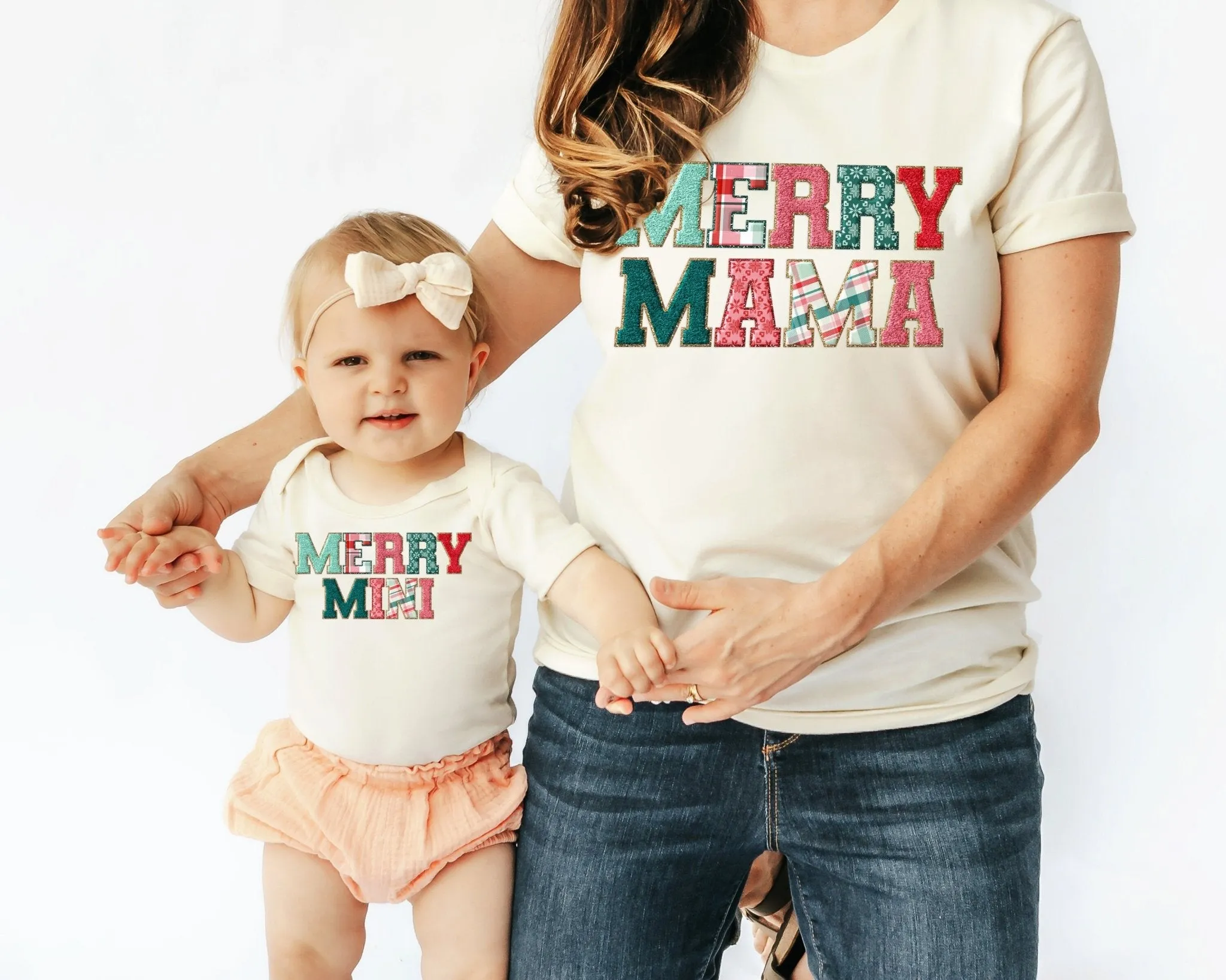 Matching Mom Kids Christmas Sweatshirts Christmas Family Shirts Mama and Mini