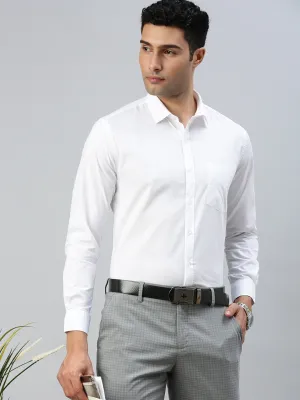 Men Cotton Rich White Shirt Trendy