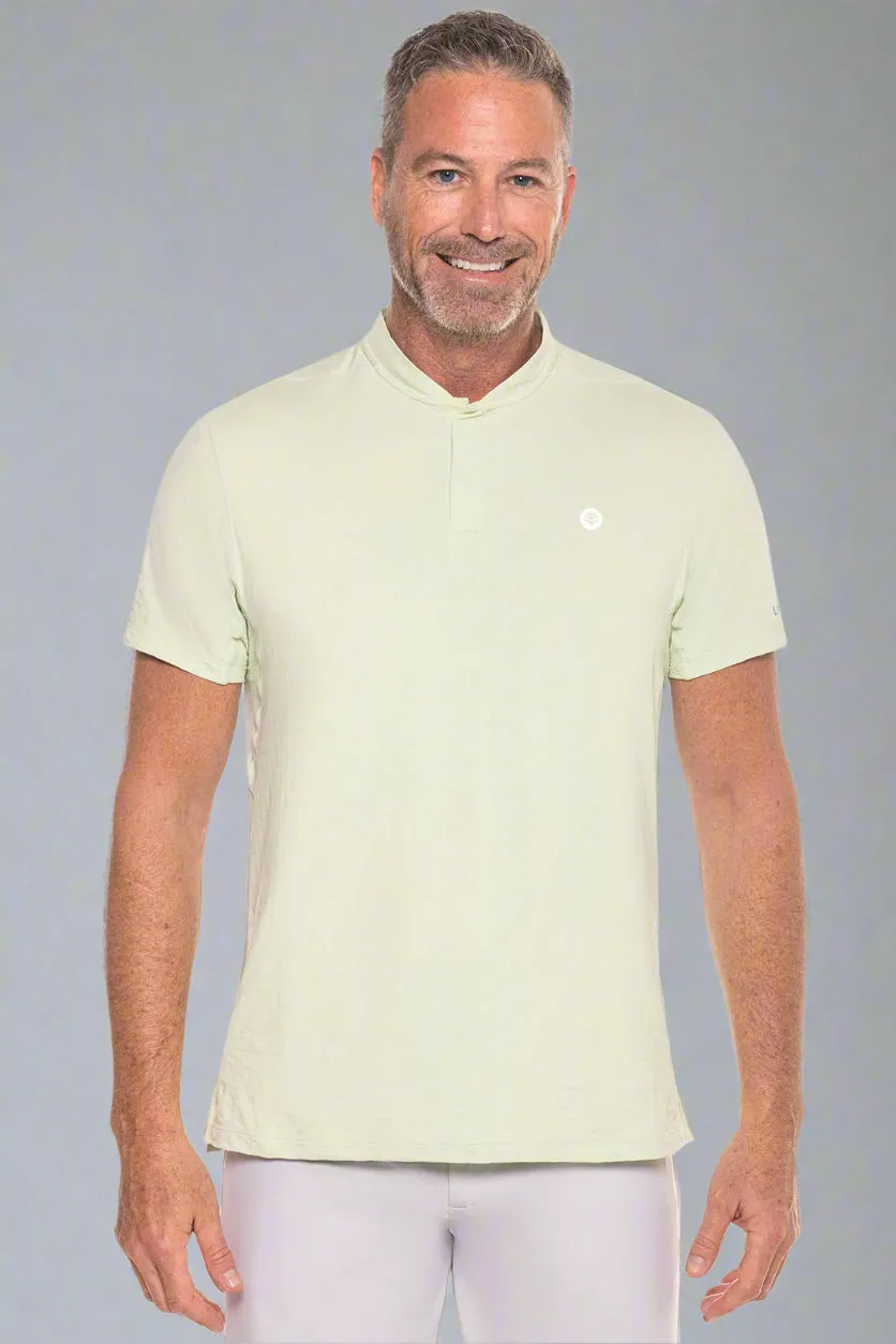Men's Albatross Short Sleeve Polo | Seedling Diamond Jacquard