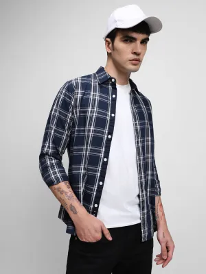 Men's Navy Casual Shirts