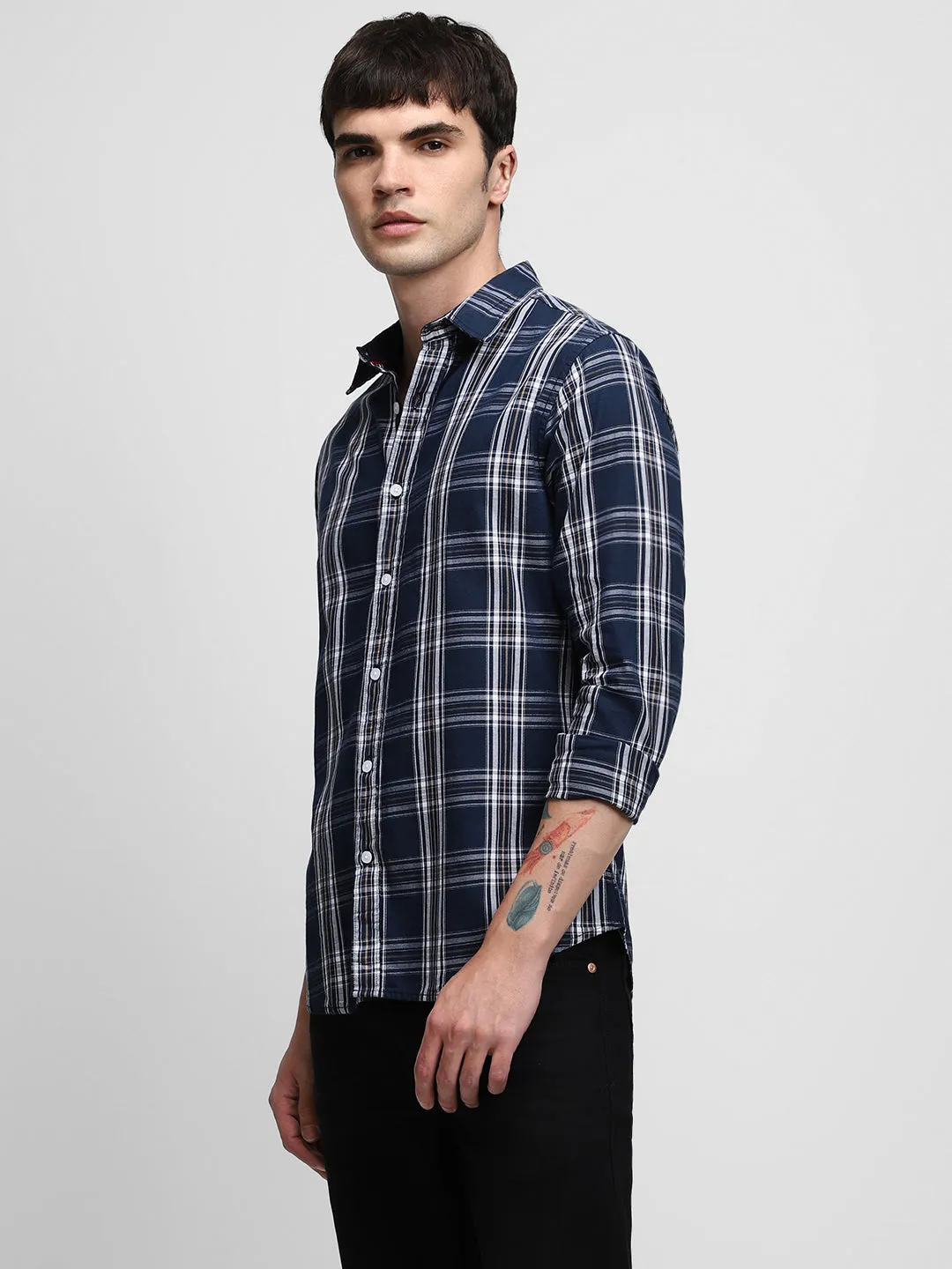 Men's Navy Casual Shirts