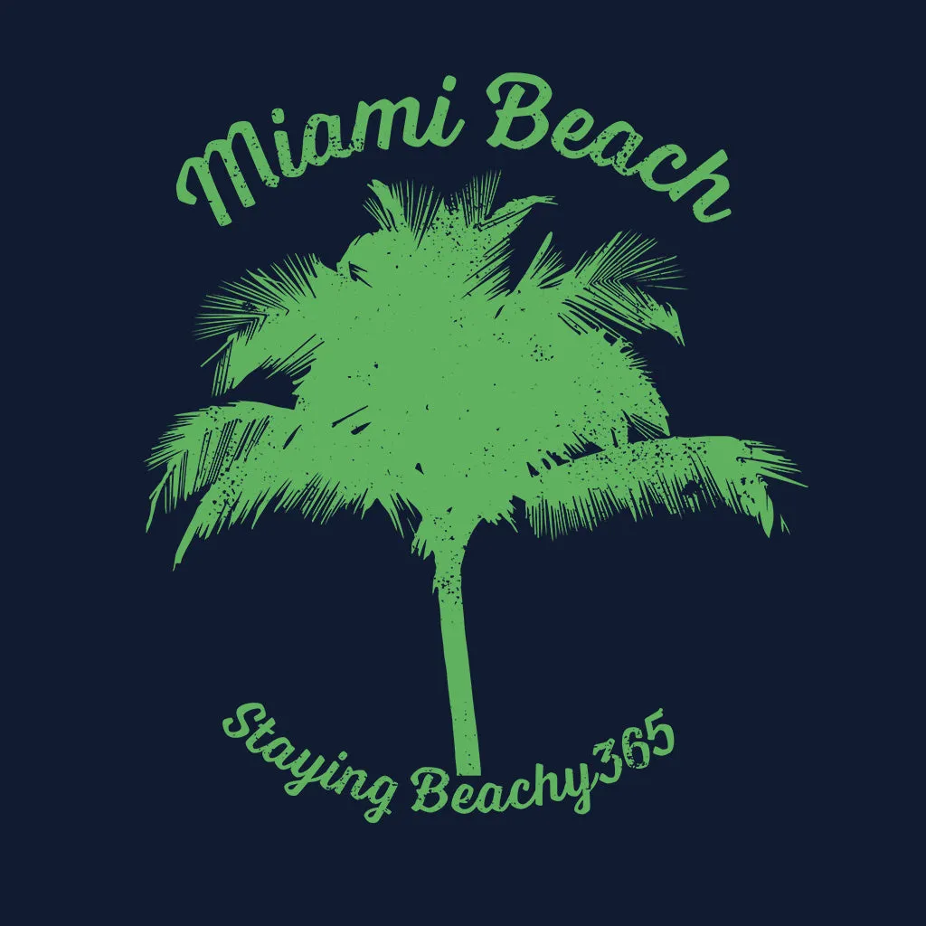 Miami Beach Vintage Palm Tree Tee