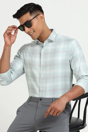 Mint Green Check Shirt