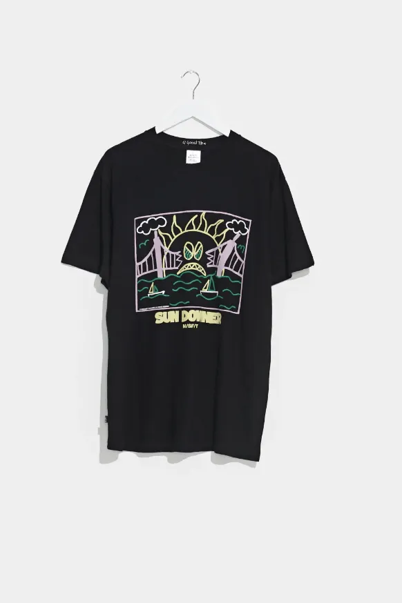 MISFIT SUN DOWNER 50/50 SS TEE - PITCH BLACK