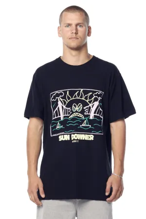 MISFIT SUN DOWNER 50/50 SS TEE - PITCH BLACK