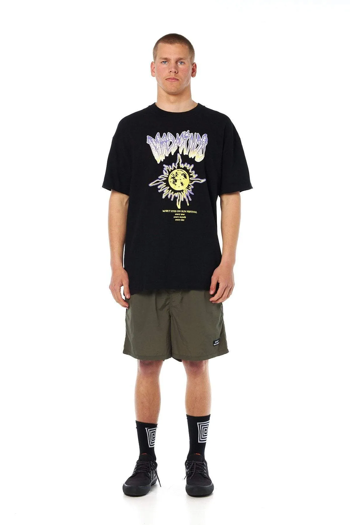 MISFIT SUN STARER 50/50 AAA TEE - PITCH BLACK