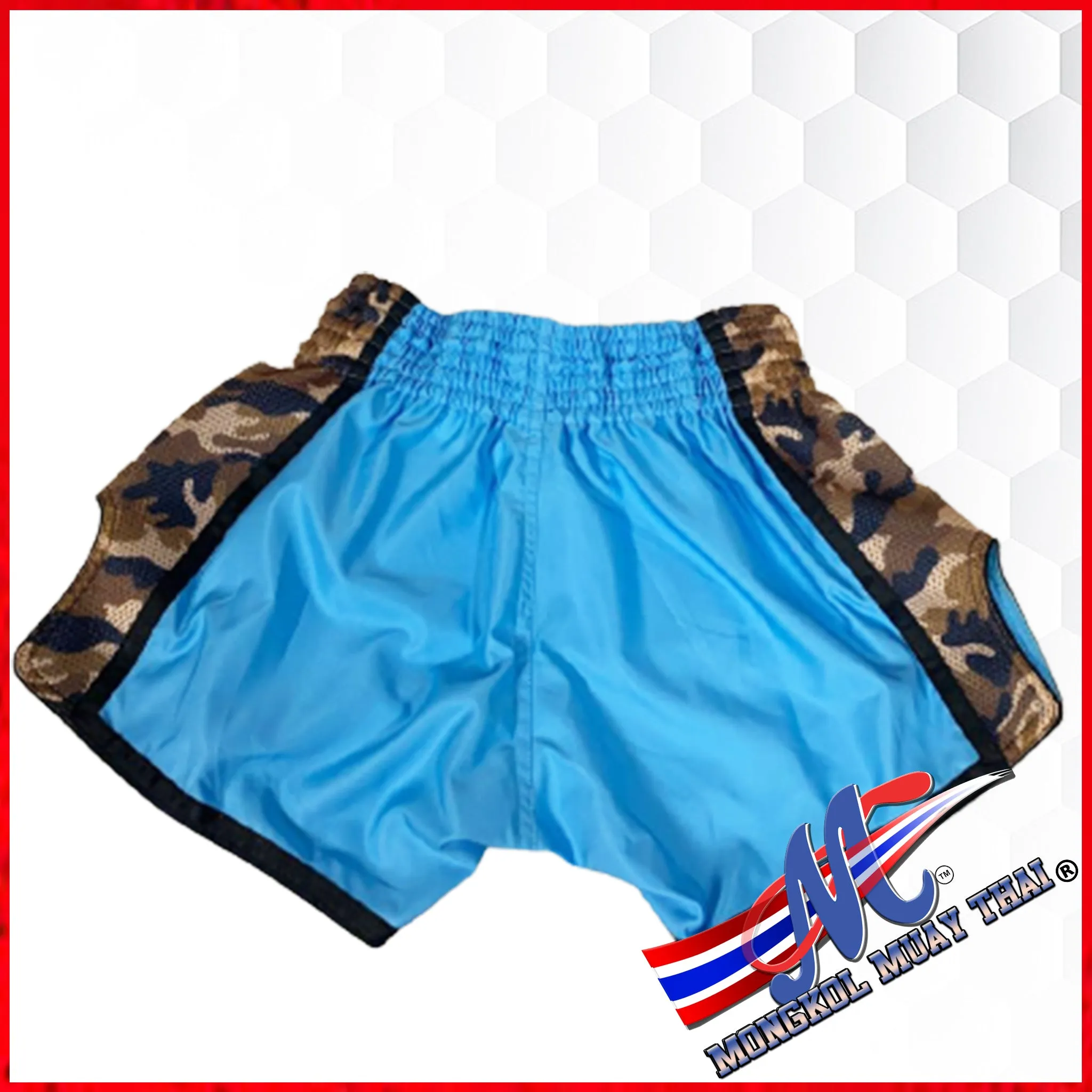 Mongkol-Lumpinee Thai shorts light Blue