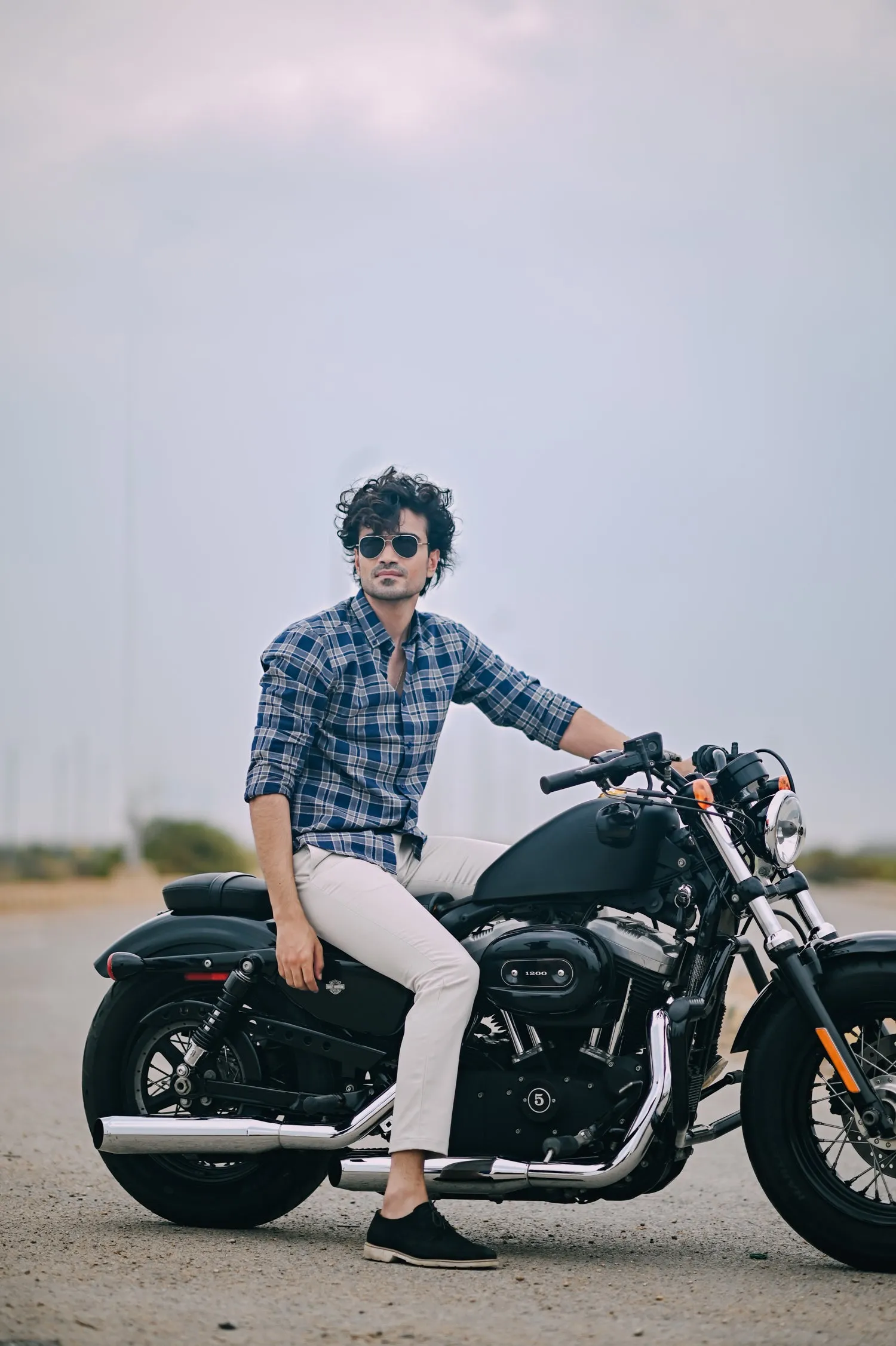 Navy Plaid Check