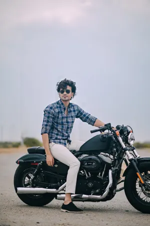 Navy Plaid Check
