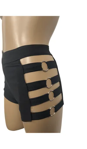 O-Ring Cut Out Booty Short