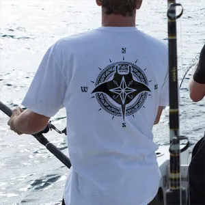 Ocean Compass Printed Men's T-shirt