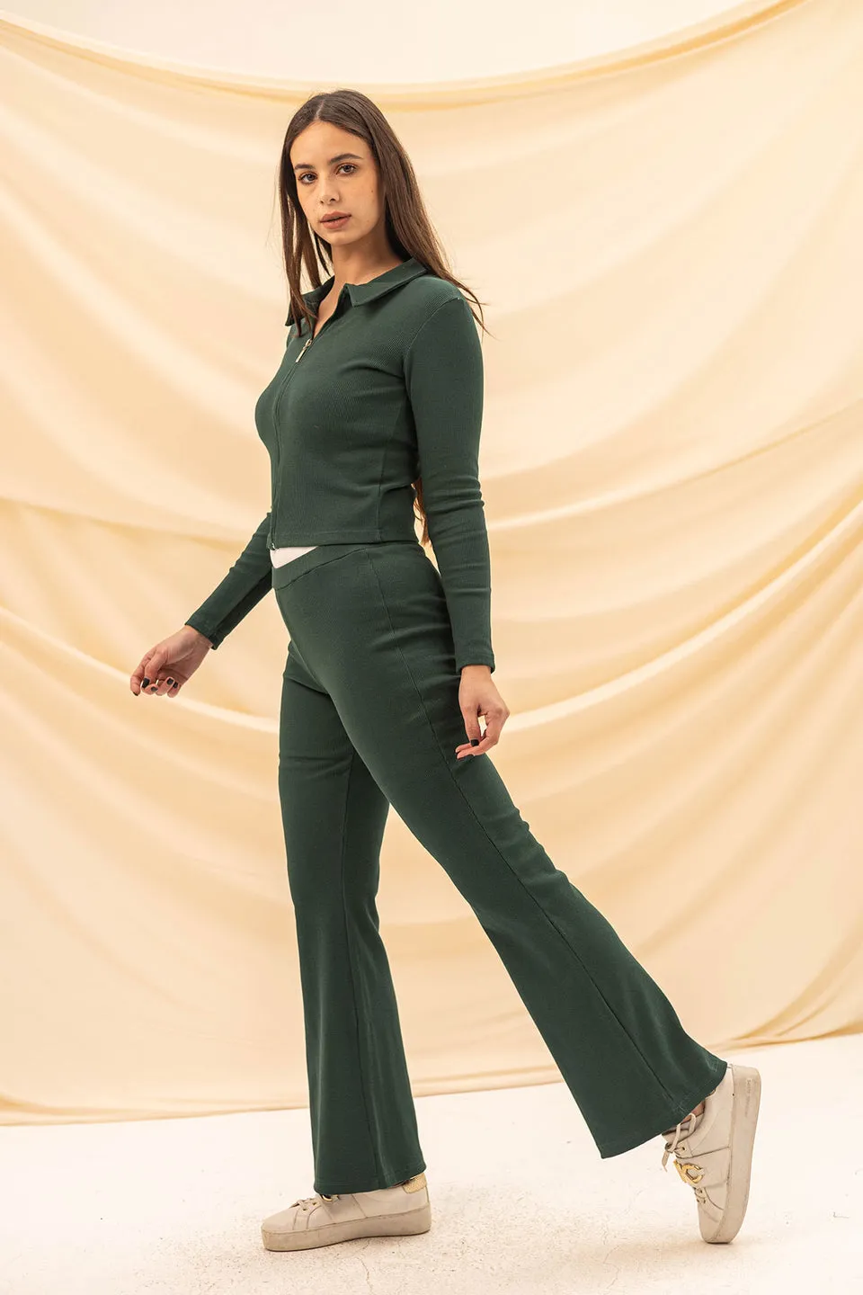 Olive Knitted Pants