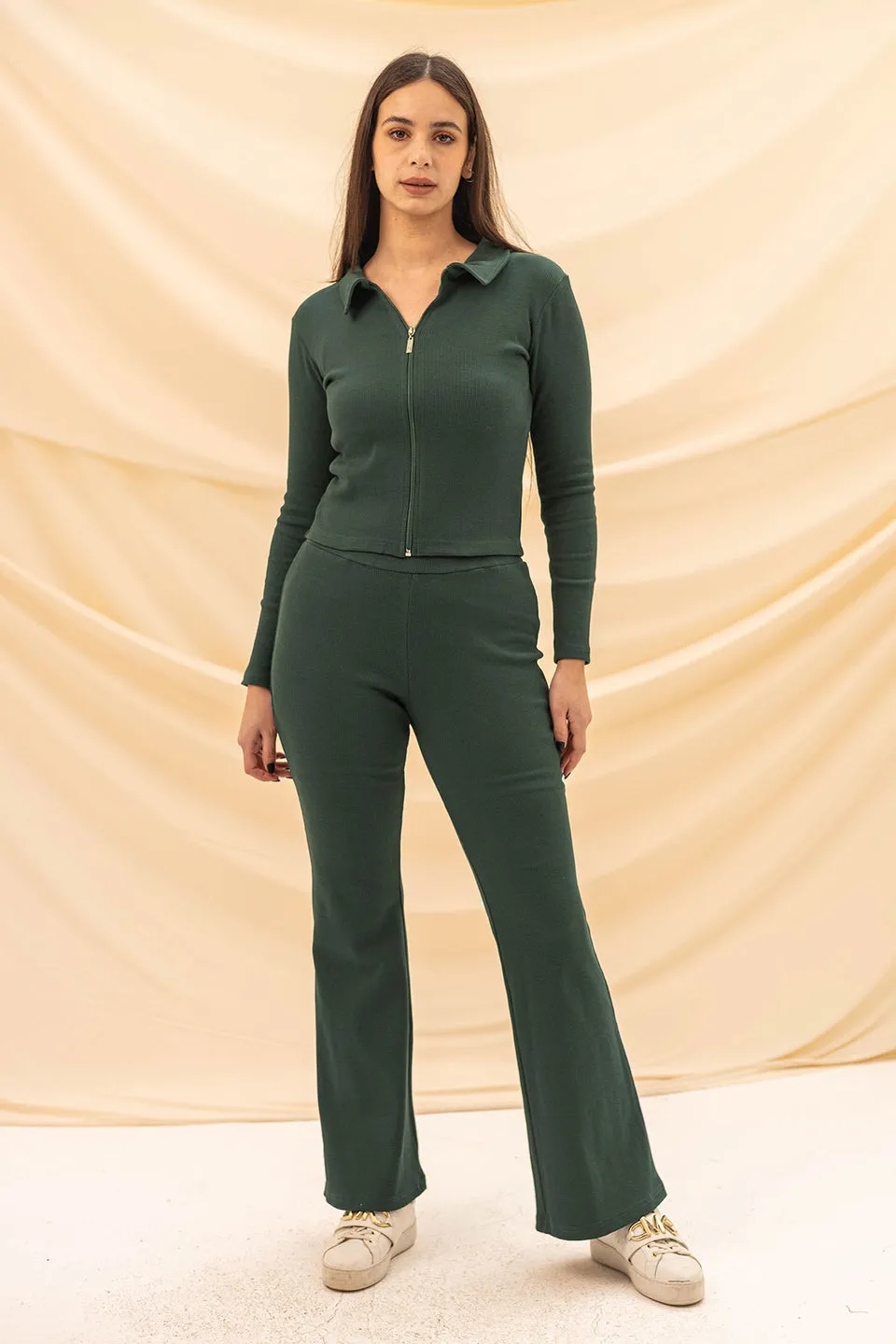 Olive Knitted Pants
