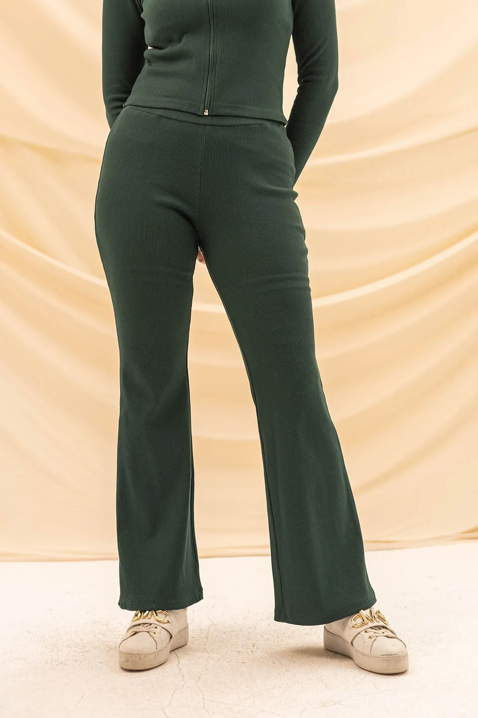 Olive Knitted Pants