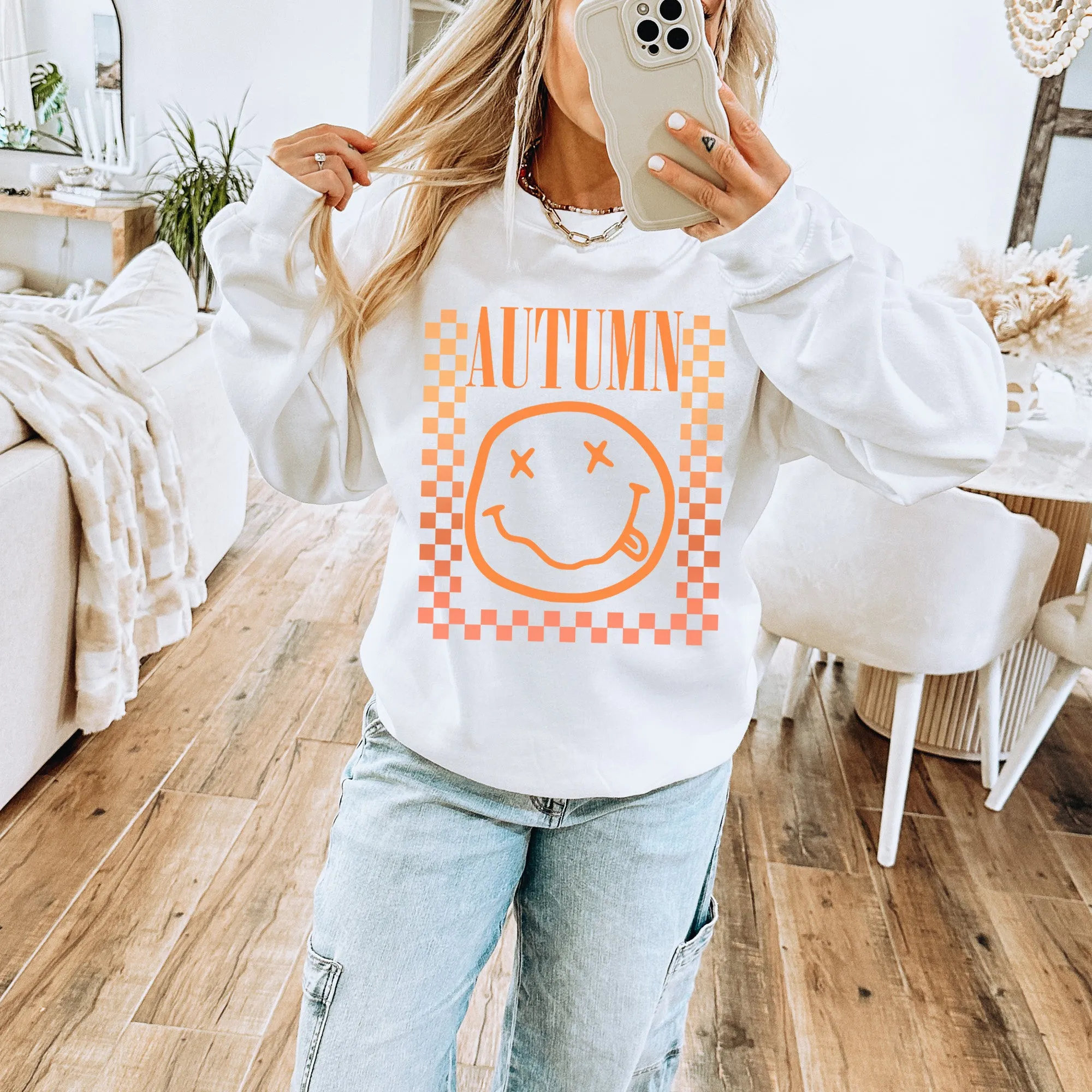 Ombre Autumn Sweatshirt - Fall Sweatshirt - Sizes S to 5XL