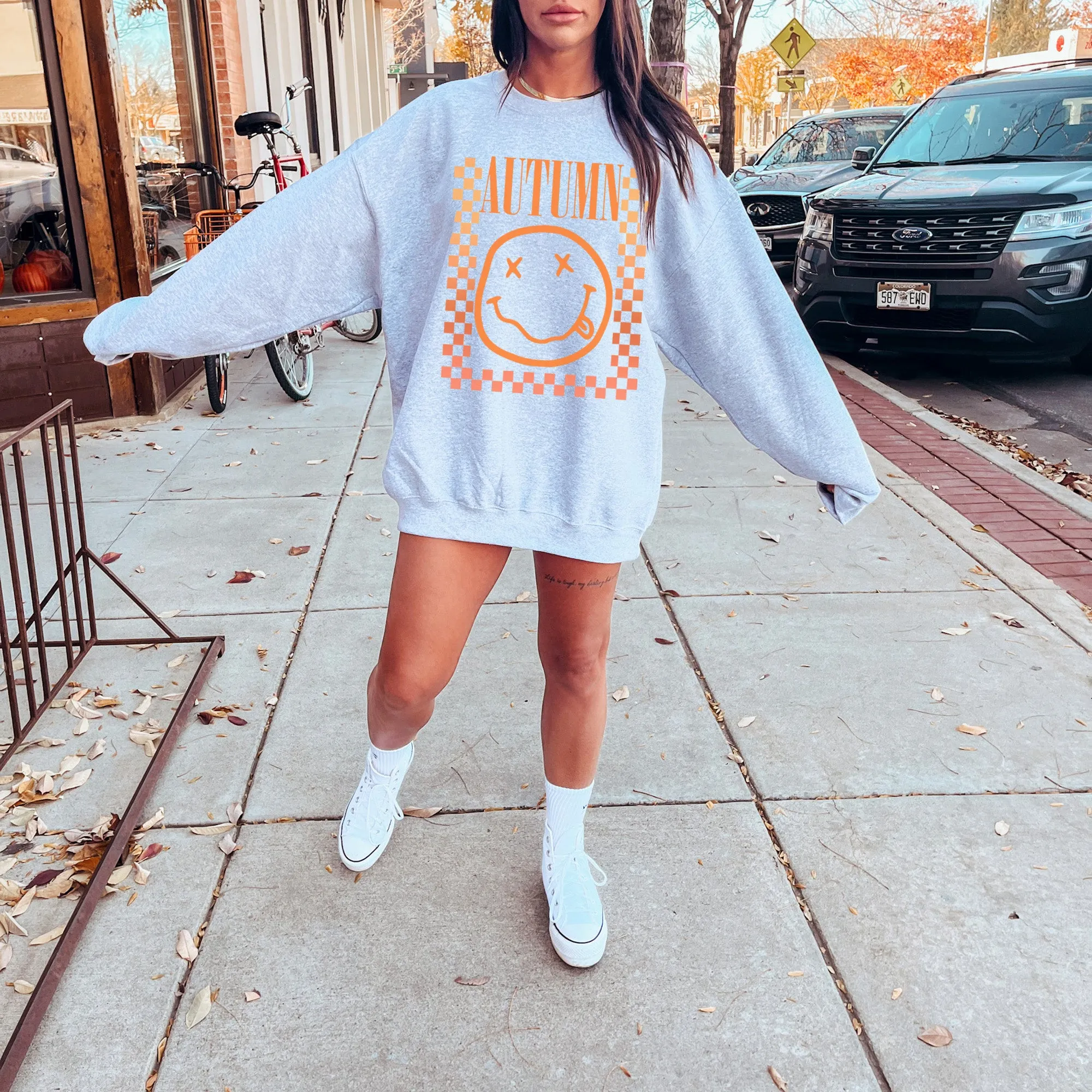 Ombre Autumn Sweatshirt - Fall Sweatshirt - Sizes S to 5XL