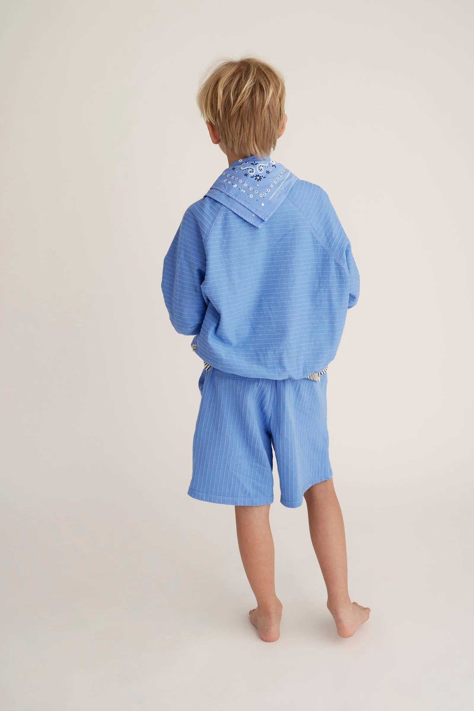 ORGANIC JACQUARD BERMUDA SHORTS - MARCO