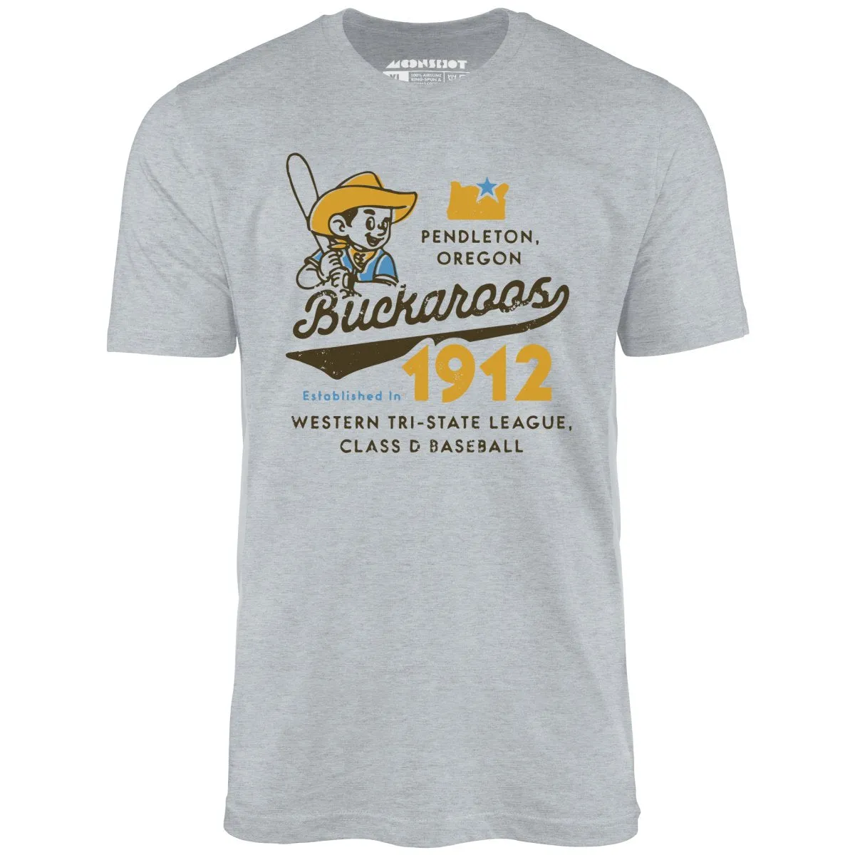 Pendleton Buckaroos - Oregon - Vintage Defunct Baseball Teams - Unisex T-Shirt