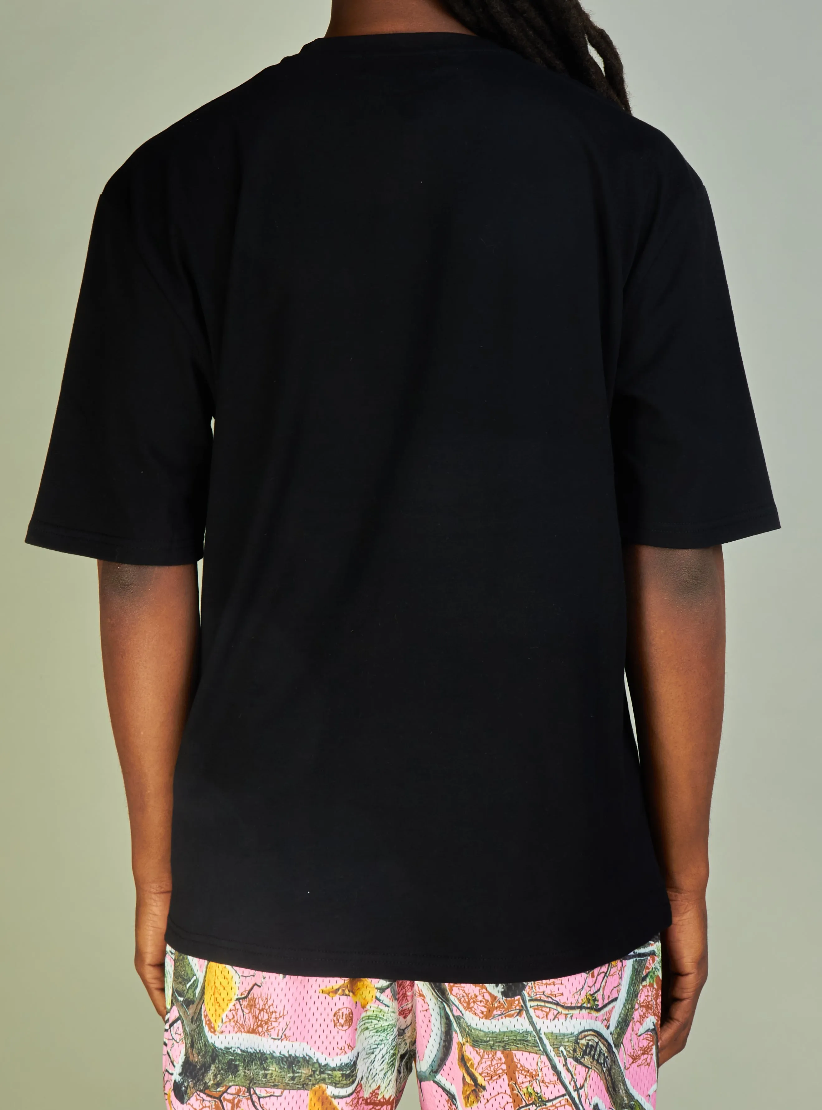 Politics T-Shirt - Mott - Black and Pink - 903