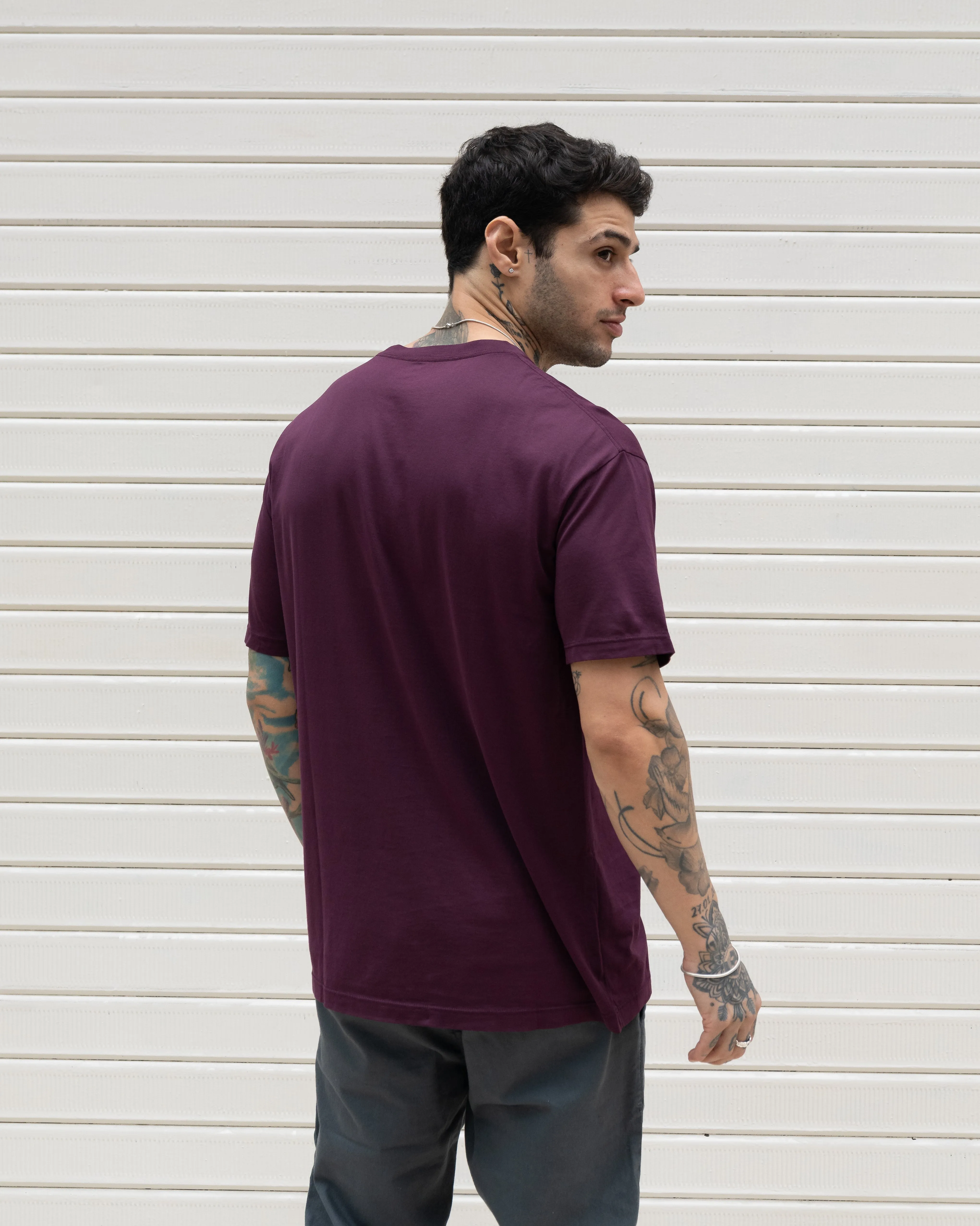 Premium Pima Tee - Italian Plum