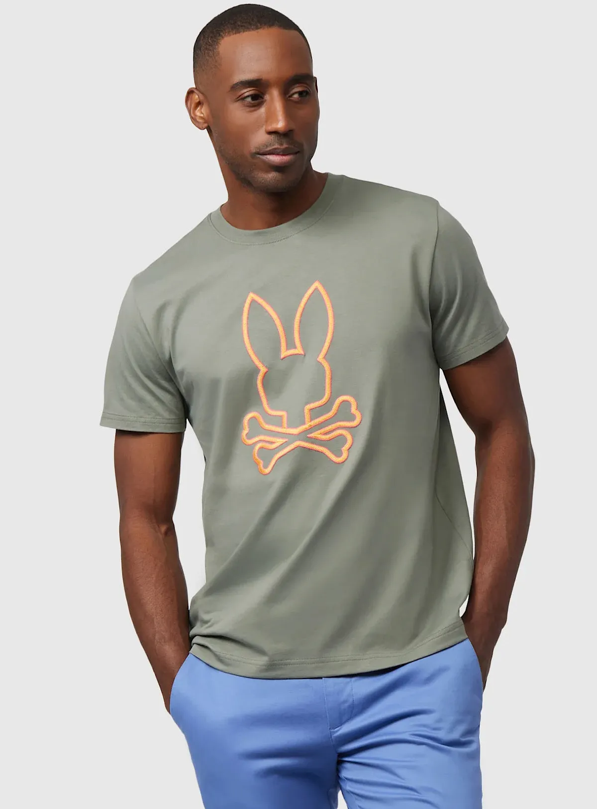 Psycho Bunny T-Shirt - Floyd Graphic Tee - Agave Green 342 - B6U338B2TS