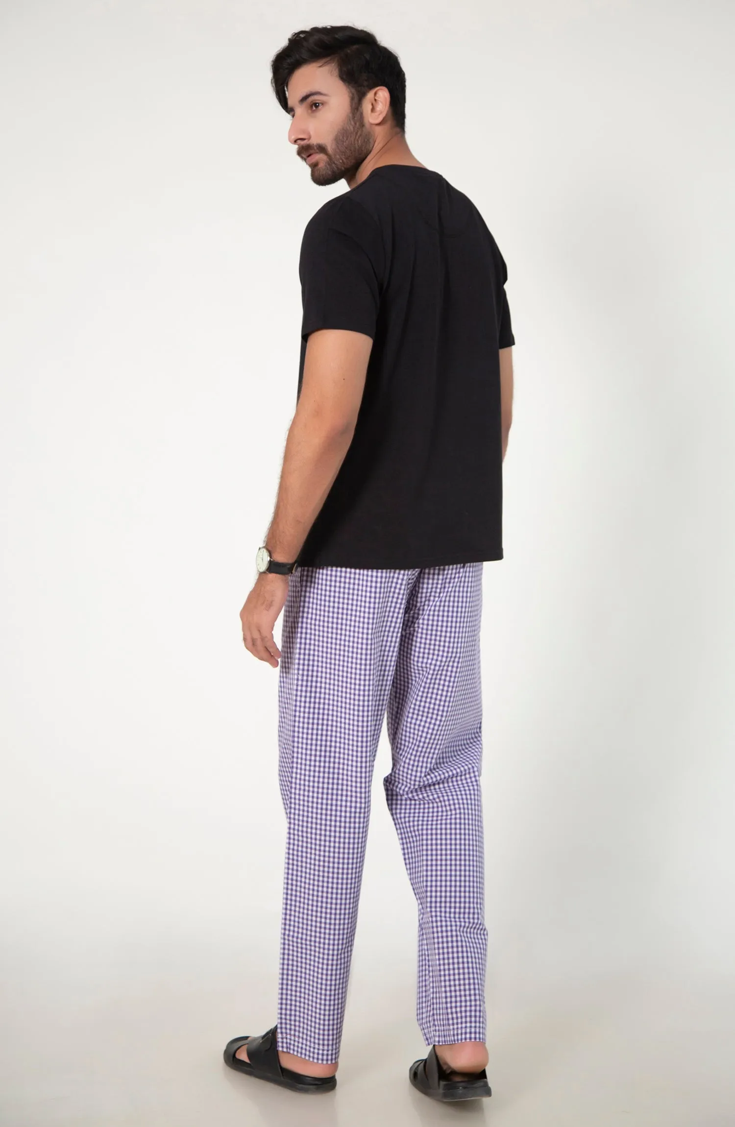 Purple White tee & PJ