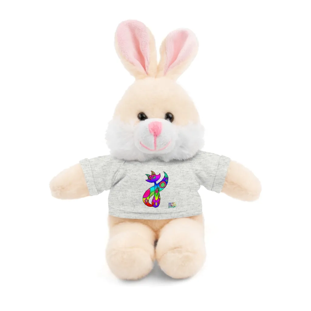 Rainbow Cat Stuffed Animals with Tee