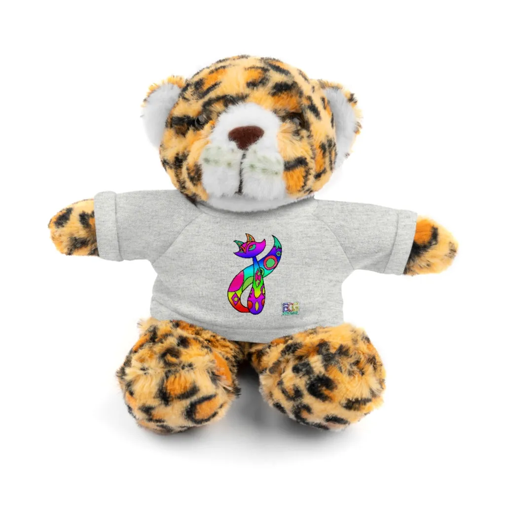 Rainbow Cat Stuffed Animals with Tee