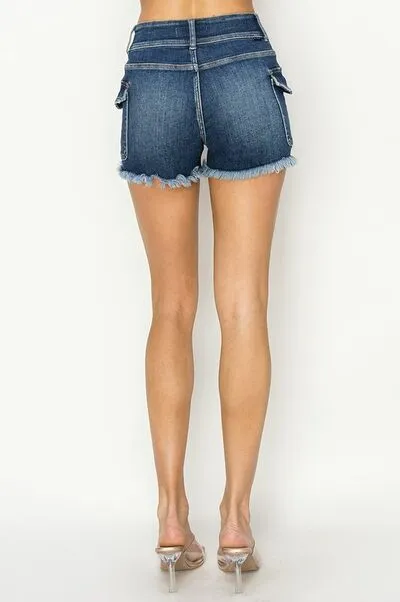 Raw Hem Denim Shorts