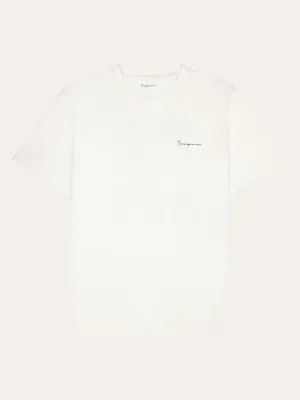 Regular Fit Owl Trip Print T-shirt (white) - Knowledge Cotton Apparel