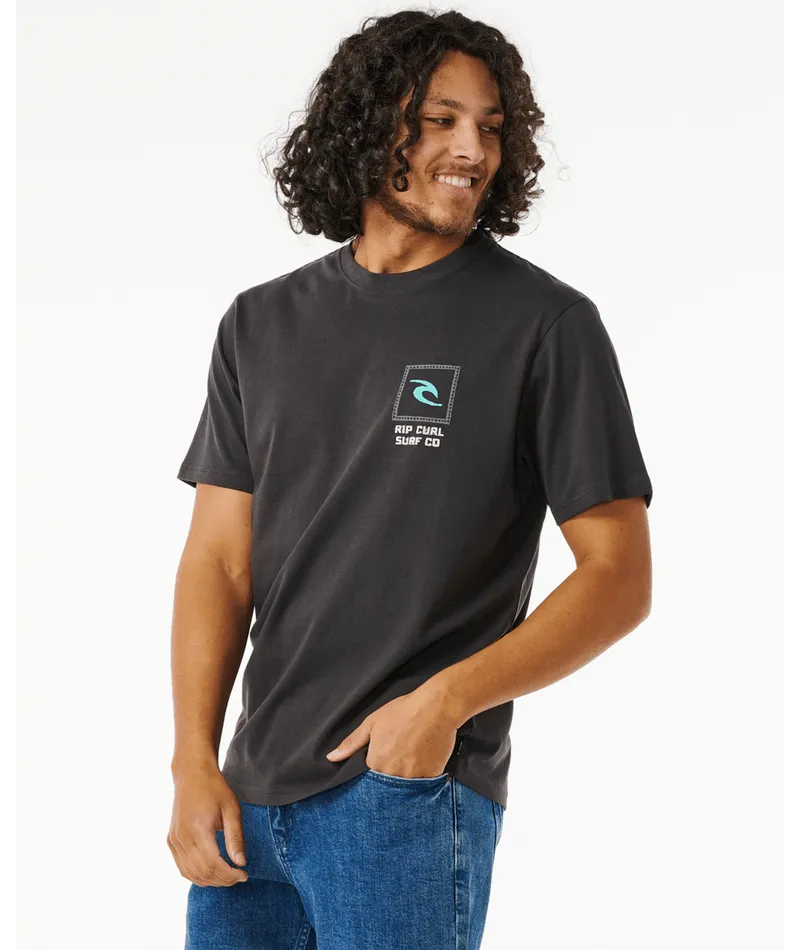 Rip Curl Dawny Tee-Washed Black