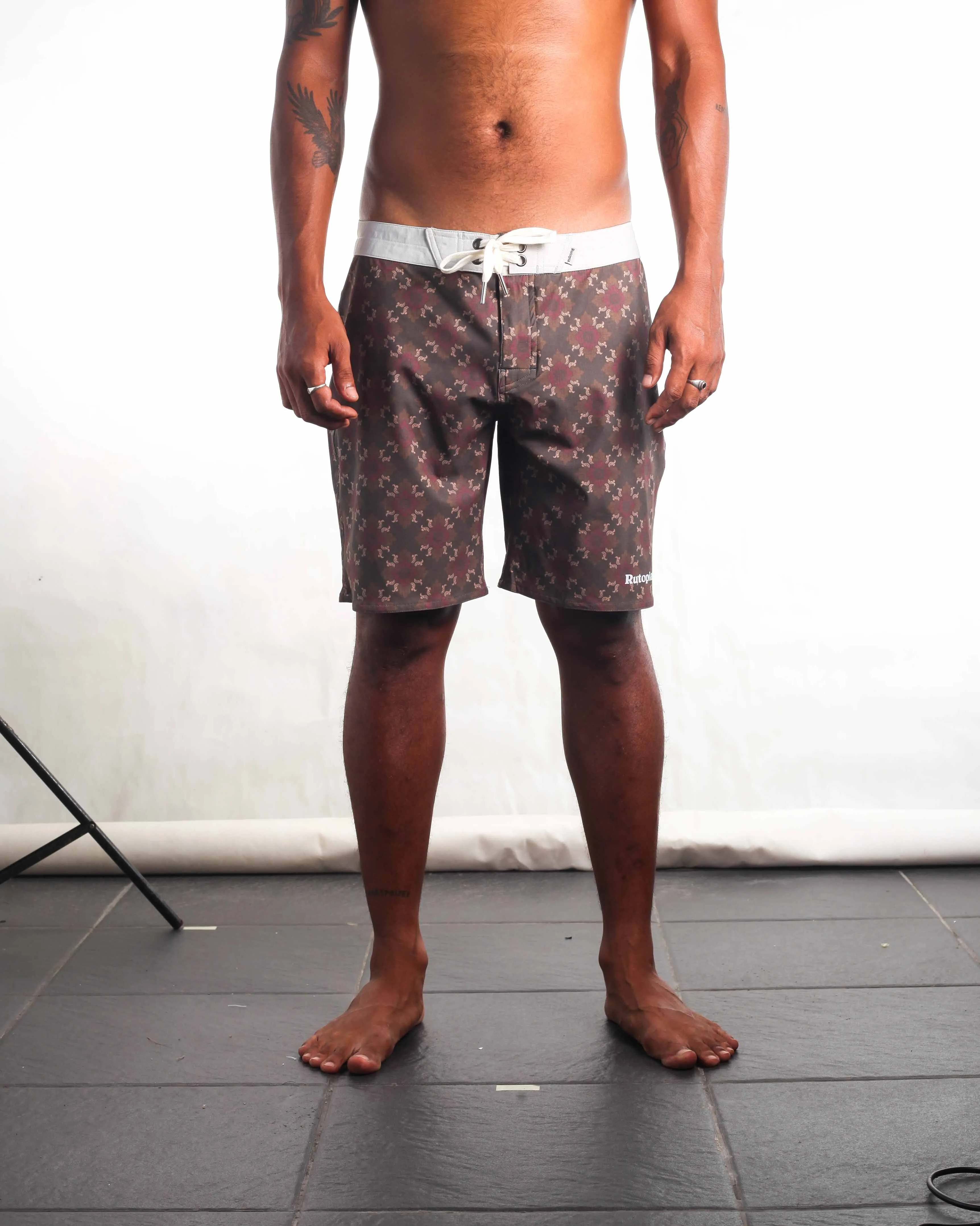 RUTOPIA Classic Ornament Board Shorts