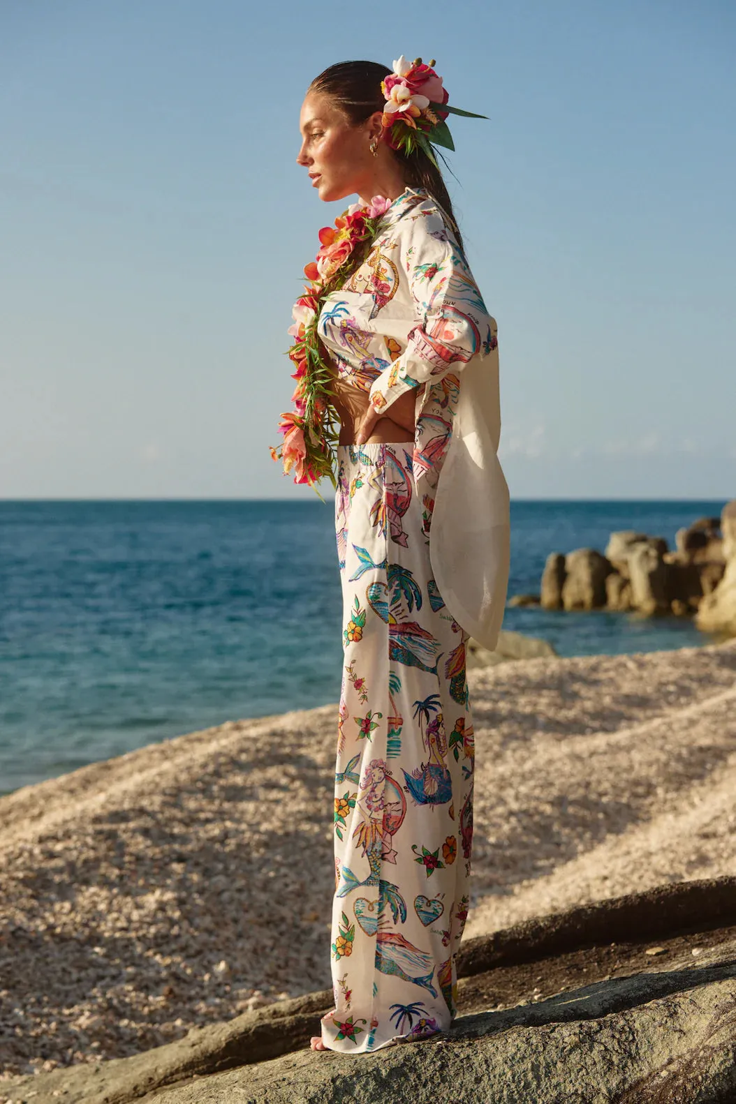 Sabbi The El Jimbaran Pant You’re Beautiful - white
