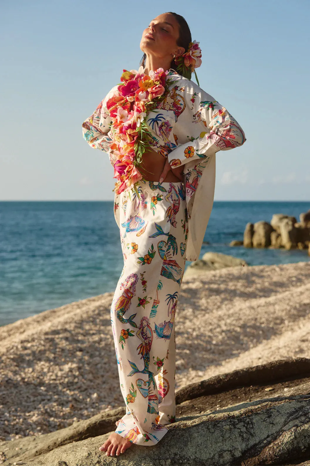 Sabbi The El Jimbaran Pant You’re Beautiful - white