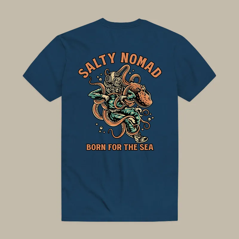 Salty Nomad Born For The Sea Printed Men's T-shirt