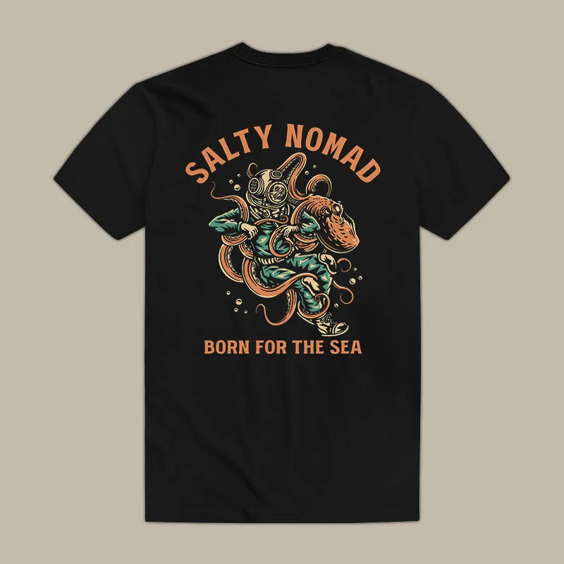 Salty Nomad Born For The Sea Printed Men's T-shirt