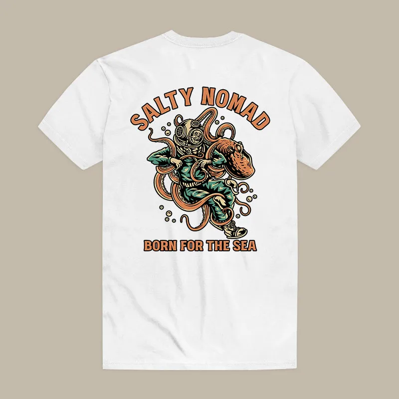 Salty Nomad Born For The Sea Printed Men's T-shirt