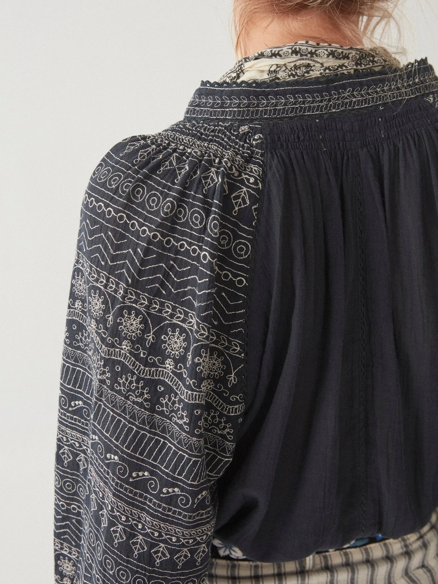 Sandrine Blouse - Tinos Blue