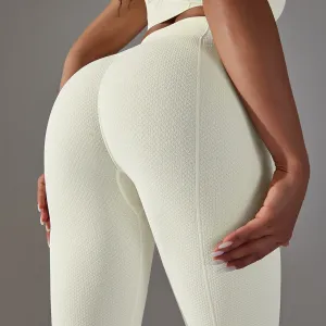 Seamless Dotted Jacquard Belly Lift 7/8 Leggings