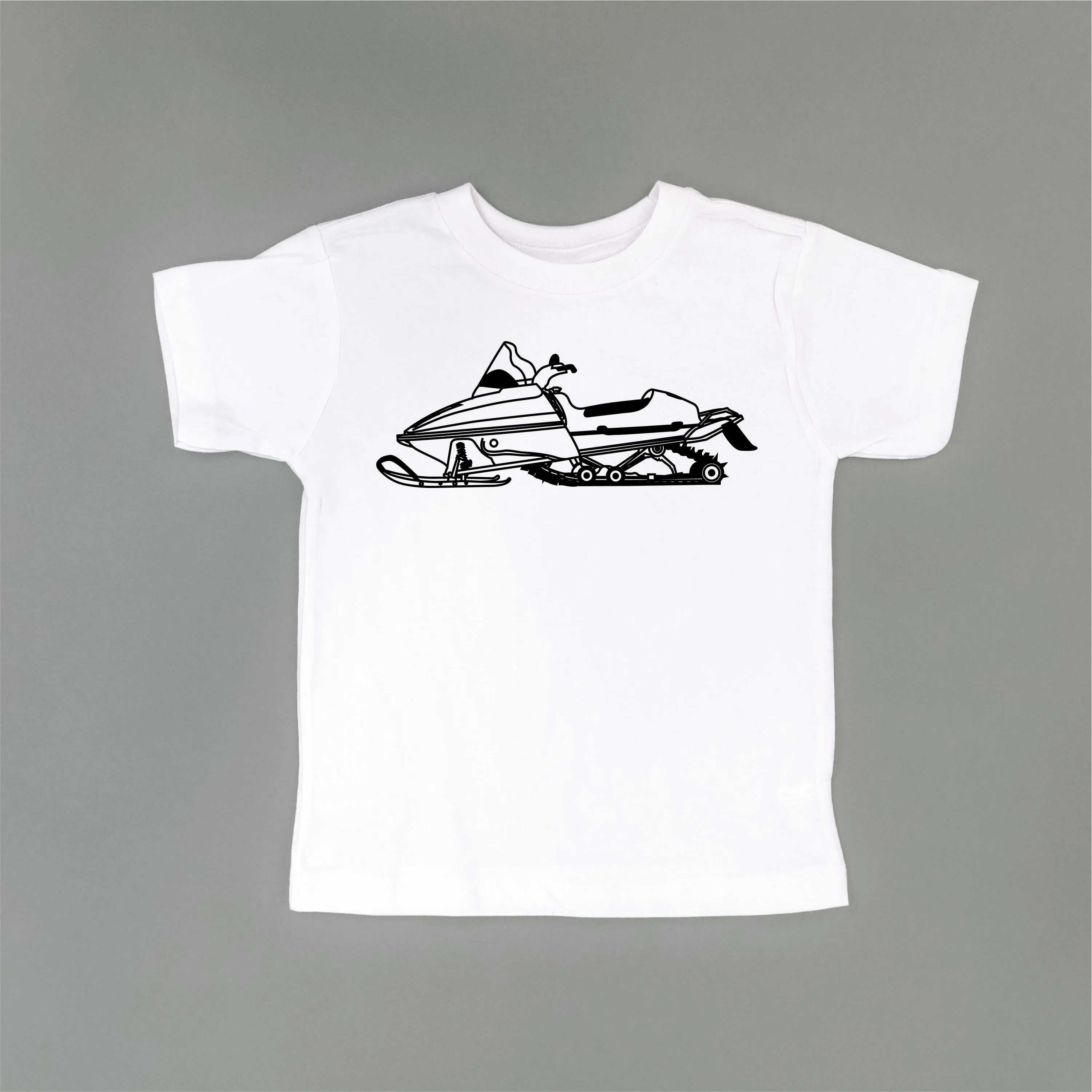 SNOWMOBILE - Minimalist Design - Short Sleeve Child Shirt